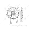 Cooling fan for PEUGEOT 807 EXPERT FEAT ULYSSE